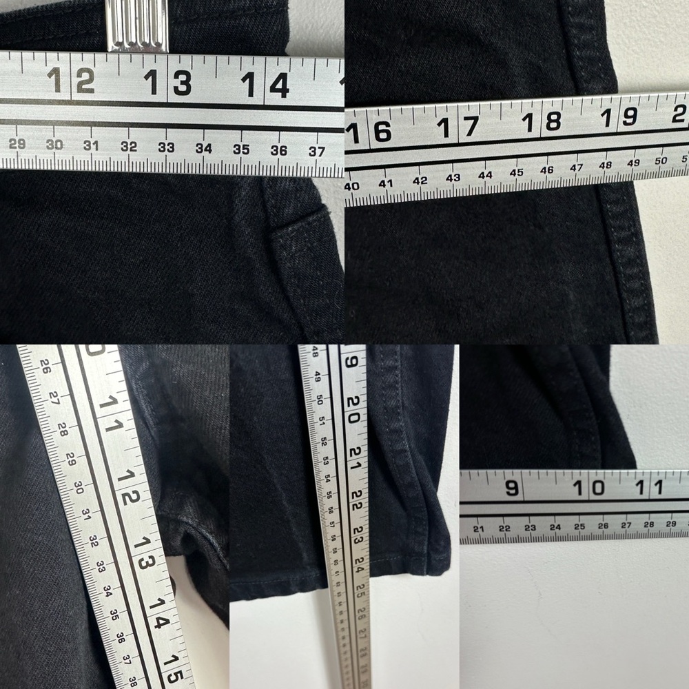 Sezane Jeans Womens Size 28 Wide Leg French Denim Minimalist Stretch Le Crop 38 - Picture 13 of 16